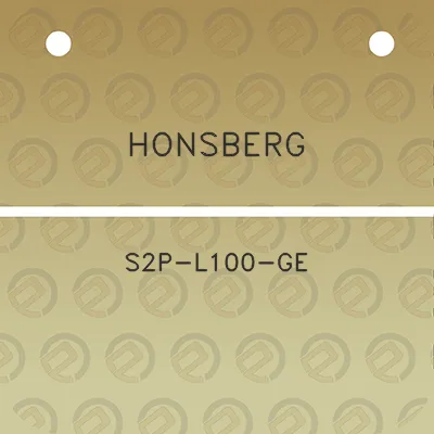 honsberg-s2p-l100-ge