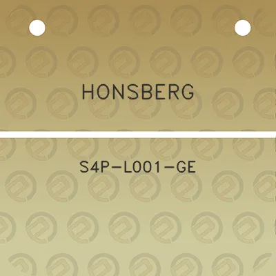 honsberg-s4p-l001-ge