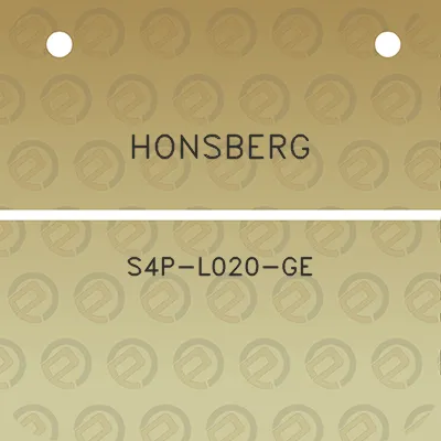 honsberg-s4p-l020-ge