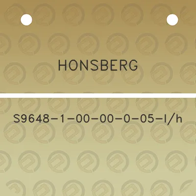 honsberg-s9648-1-00-00-0-05-lh