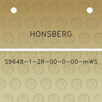 honsberg-s9648-1-2r-00-0-00-mws