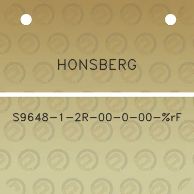 honsberg-s9648-1-2r-00-0-00-rf