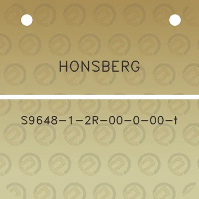 honsberg-s9648-1-2r-00-0-00-t