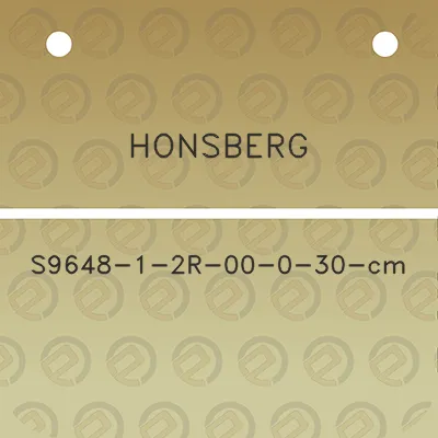 honsberg-s9648-1-2r-00-0-30-cm