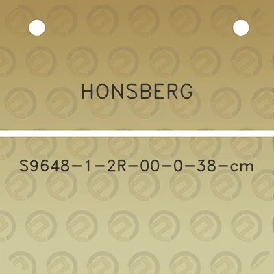 honsberg-s9648-1-2r-00-0-38-cm