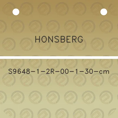 honsberg-s9648-1-2r-00-1-30-cm