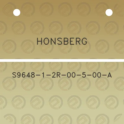 honsberg-s9648-1-2r-00-5-00-a