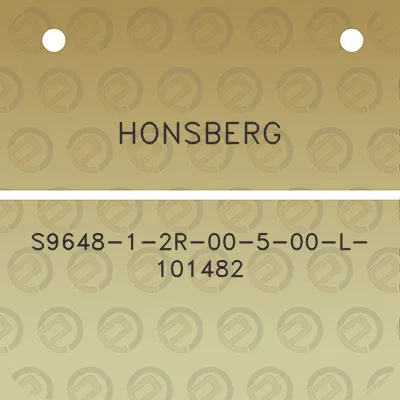 honsberg-s9648-1-2r-00-5-00-l-101482