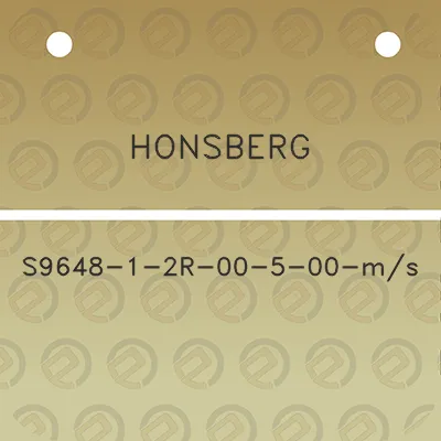 honsberg-s9648-1-2r-00-5-00-ms