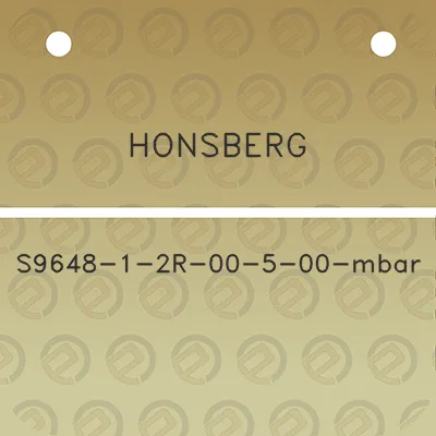 honsberg-s9648-1-2r-00-5-00-mbar