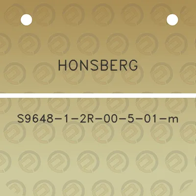 honsberg-s9648-1-2r-00-5-01-m