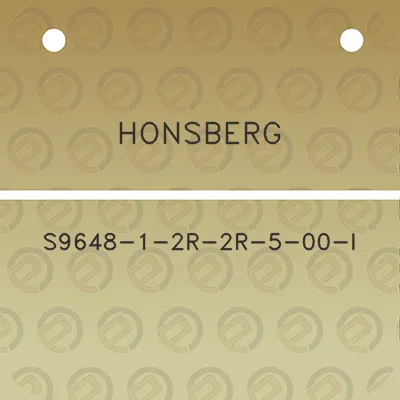 honsberg-s9648-1-2r-2r-5-00-l