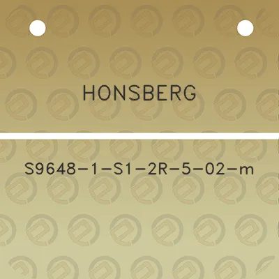 honsberg-s9648-1-s1-2r-5-02-m