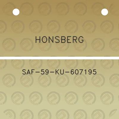 honsberg-saf-59-ku-607195