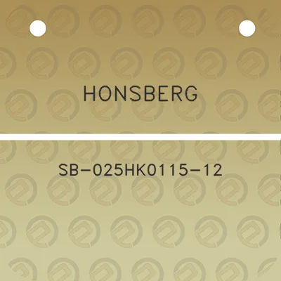 honsberg-sb-025hk0115-12