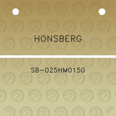 honsberg-sb-025hm0150