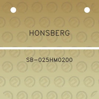 honsberg-sb-025hm0200