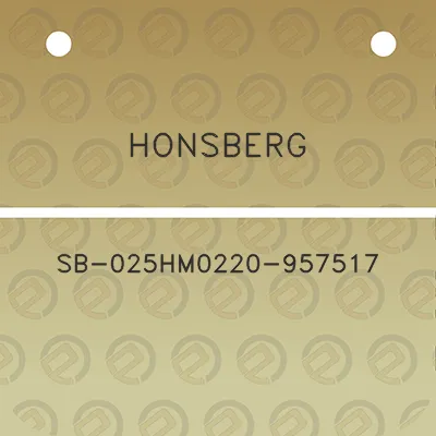 honsberg-sb-025hm0220-957517