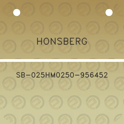 honsberg-sb-025hm0250-956452