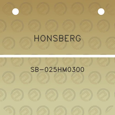 honsberg-sb-025hm0300