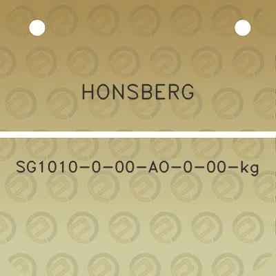 honsberg-sg1010-0-00-ao-0-00-kg