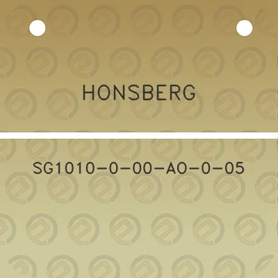 honsberg-sg1010-0-00-ao-0-05