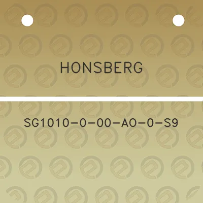 honsberg-sg1010-0-00-ao-0-s9