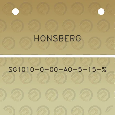 honsberg-sg1010-0-00-ao-5-15