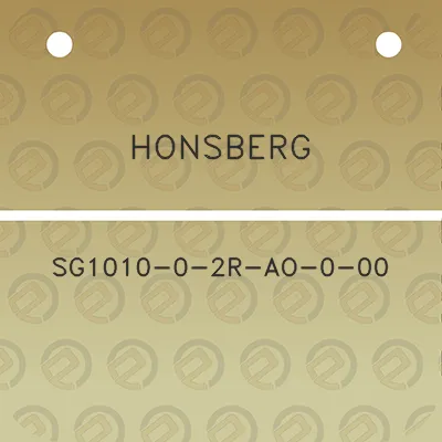 honsberg-sg1010-0-2r-ao-0-00