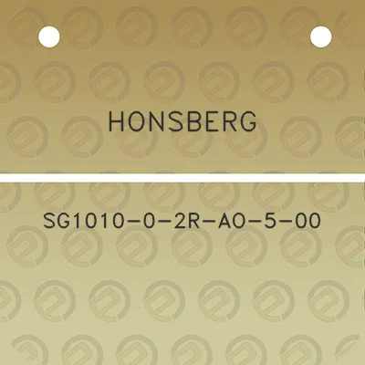 honsberg-sg1010-0-2r-ao-5-00