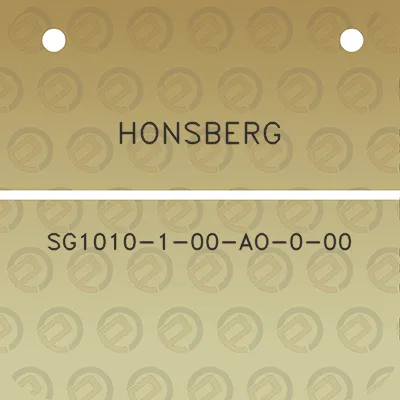 honsberg-sg1010-1-00-ao-0-00