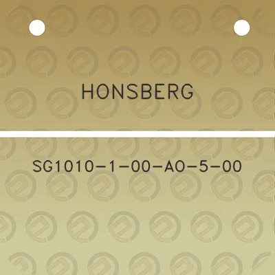 honsberg-sg1010-1-00-ao-5-00