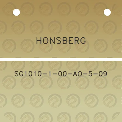 honsberg-sg1010-1-00-ao-5-09