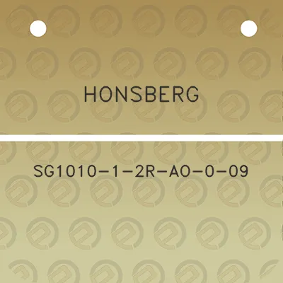 honsberg-sg1010-1-2r-ao-0-09