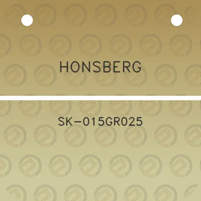 honsberg-sk-015gr025