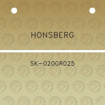 honsberg-sk-020gr025