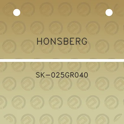 honsberg-sk-025gr040