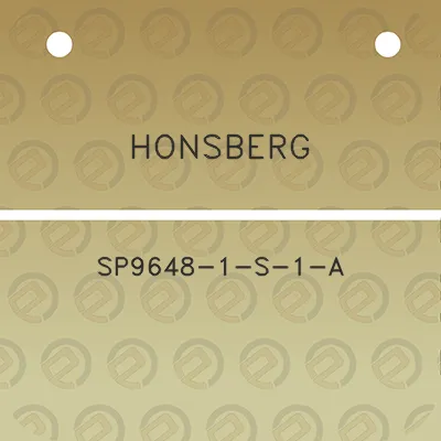 honsberg-sp9648-1-s-1-a