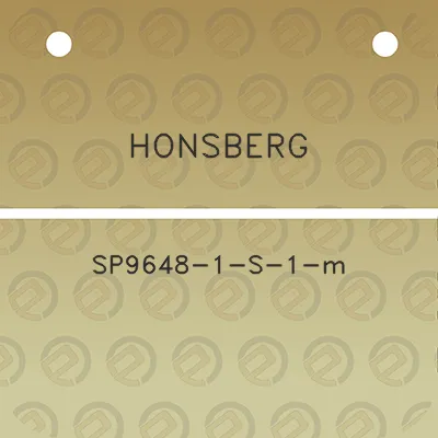 honsberg-sp9648-1-s-1-m