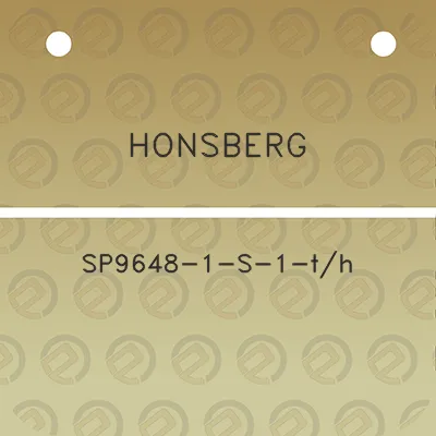 honsberg-sp9648-1-s-1-th