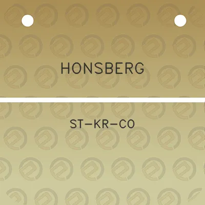 honsberg-st-kr-co