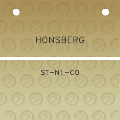 honsberg-st-n1-co