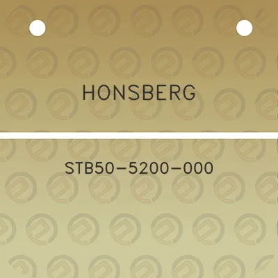 honsberg-stb50-5200-000