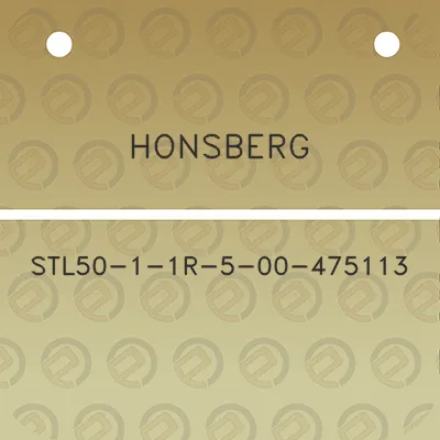 honsberg-stl50-1-1r-5-00-475113