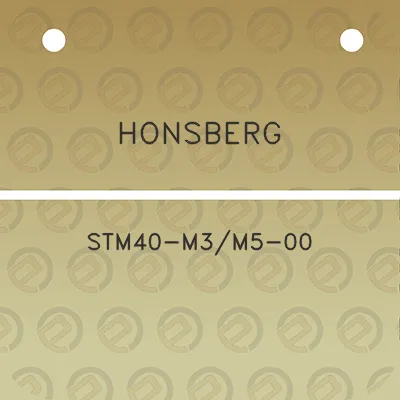 honsberg-stm40-m3m5-00