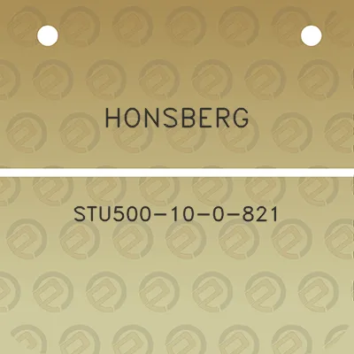 honsberg-stu500-10-0-821