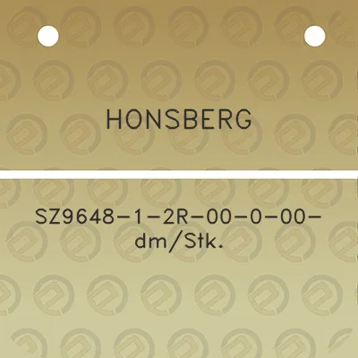 honsberg-sz9648-1-2r-00-0-00-dmstk