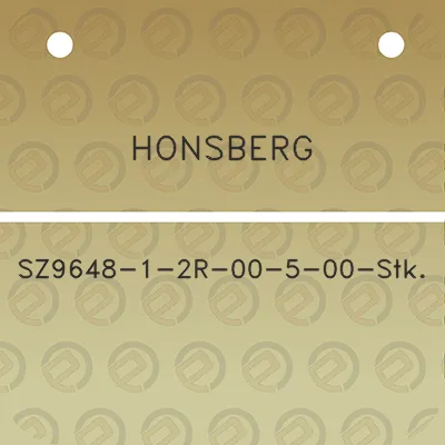 honsberg-sz9648-1-2r-00-5-00-stk