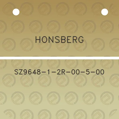 honsberg-sz9648-1-2r-00-5-00