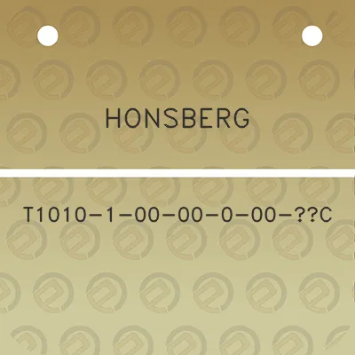 honsberg-t1010-1-00-00-0-00-c